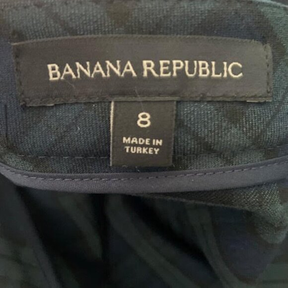 Banana Republic  Blue and Green tartan  Skirt  -  Size 8 - Picture 11 of 12